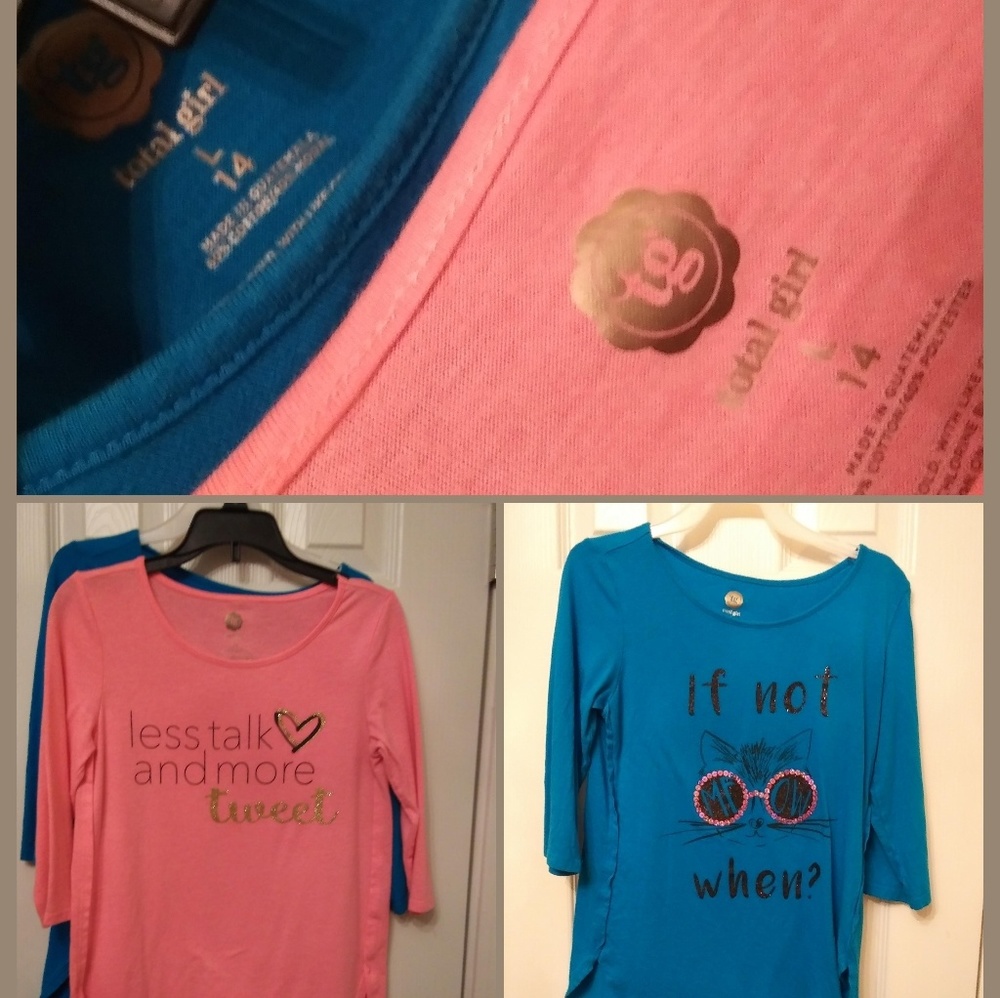 Girls 3/4 Sleeved Tops